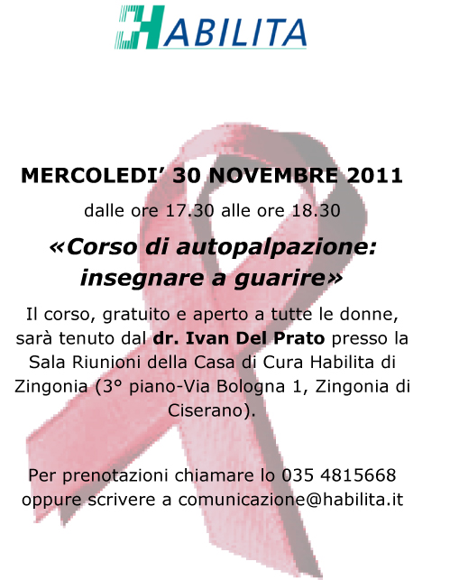 corso autopalpazione