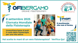 Locandina Giornata Mondiale Fisioterapia 8 settembre 2025