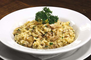 Risotto con funghi shiitake e limone